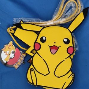 Pikachu Crossbody Bag Purse Vegan Leather
